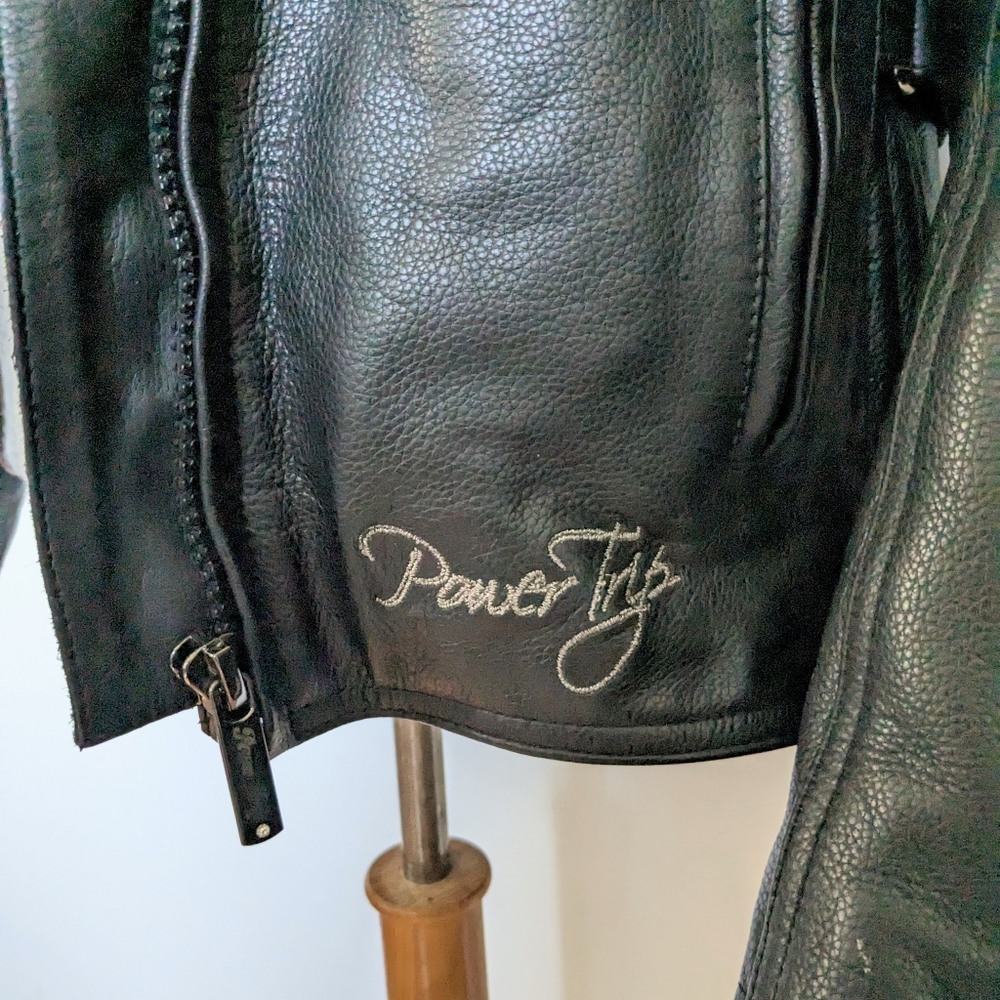 Leather Motorcycle Riding Jacket Power Trip - Picture 13 of 15